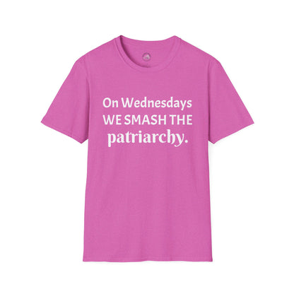 'On Wednesdays We Smash The Patriarchy' Feminist T-Shirt -